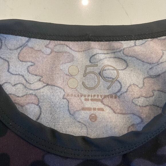 Splits59 Camo‎ Crop Tank Top Workout Top Size XS - Picture 3 of 8